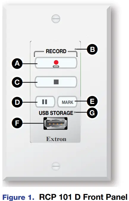 Extron RCP 101 D Remote Control Panels