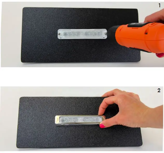 ITC 693RS-FF-KK-UML Rectangular Push Lens Courtesy Light-4