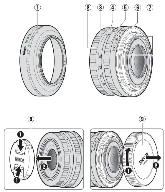 Nikon NIKKOR Z DX 16-50mm Lens User Manual - Using the Lens