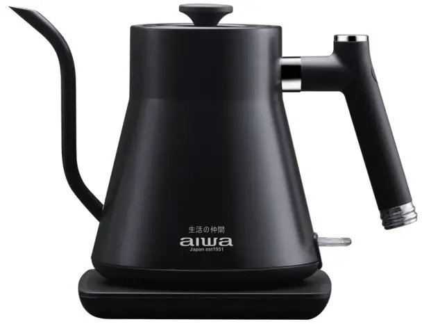 aiwa AA-K21G 0.8L Gooseneck Spout Kettle
