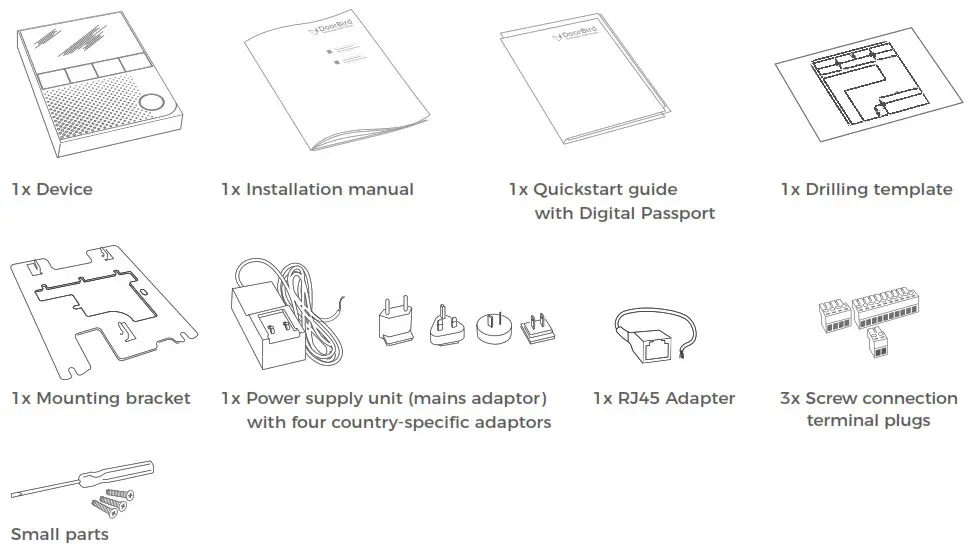 DoorBird A1101 Series IP Video Indoor Station - 1