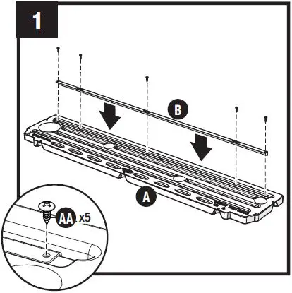 Suncast BMSASHELFH1 24 Inch Resin Storage Shelf Kit-4