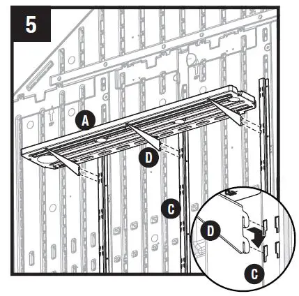Suncast BMSASHELFH1 24 Inch Resin Storage Shelf Kit-8