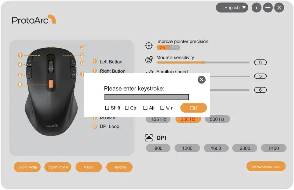 ProtoArc EM12 Wireless Mouse A07
