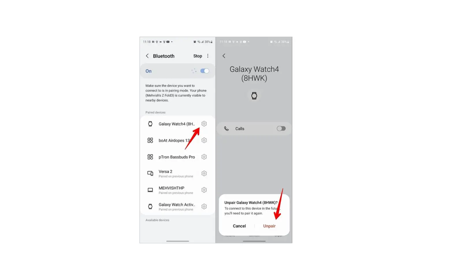 Delete Paired Bluetooth Connection Samsung Gear S Delete Paired Bluetooth Connection Samsung Gear S