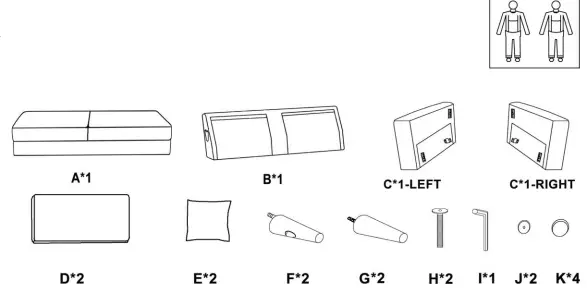 US-Pride-Furniture -L-Caroyln-50.-Inch -Polyester-Square-Arm-2-Seater-Loveseat-fig-1