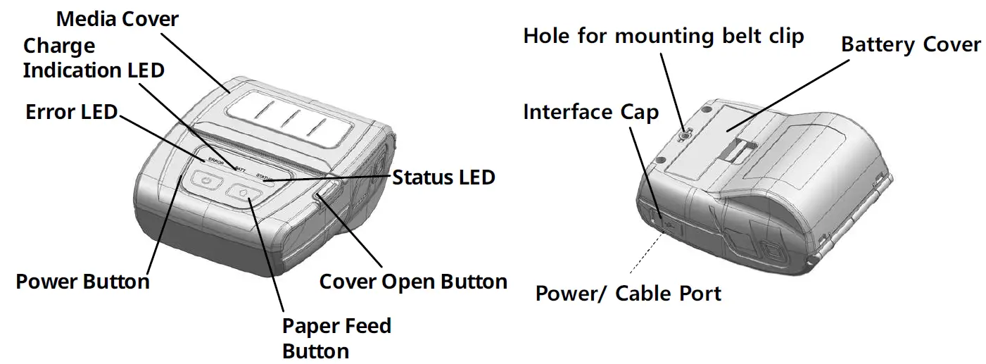BIXOLON SPP-C300 Mobile Printer 3