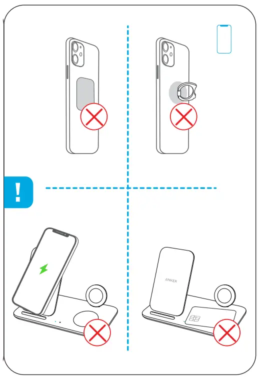 ANKER 51005002413 PowerWave 3-in-1 Stand with Watch Charging Cable Holder - 7