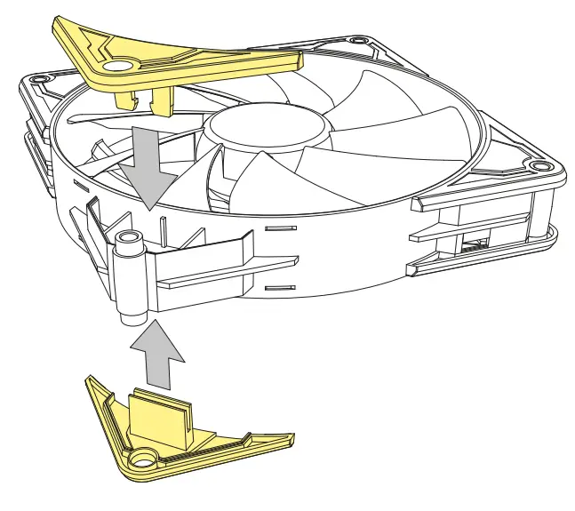 Sharkoon 140mm SILENT Storm PWM RGB Fan - fig 3