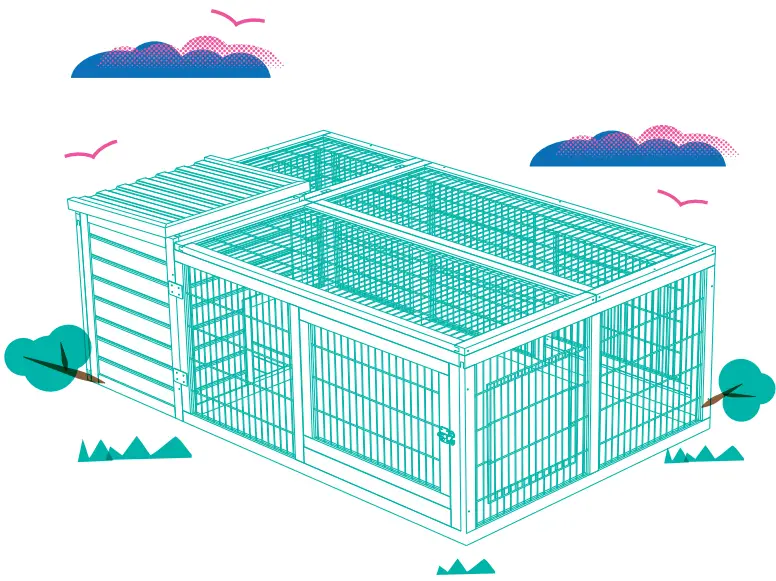 304045 Wooden Rabbit Run