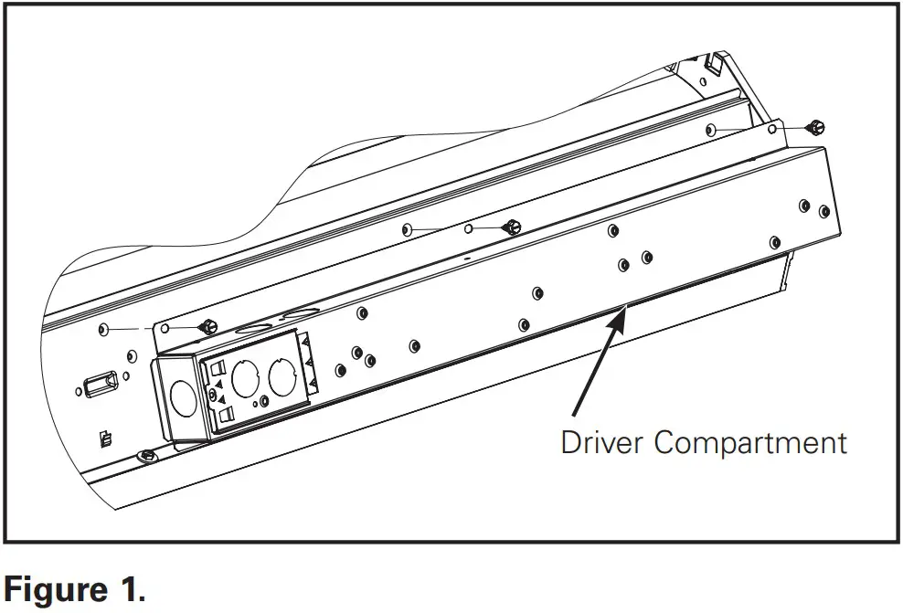 Metalux IB519014EN SkyRidge Surface Mount Bracket - FIGURE 1