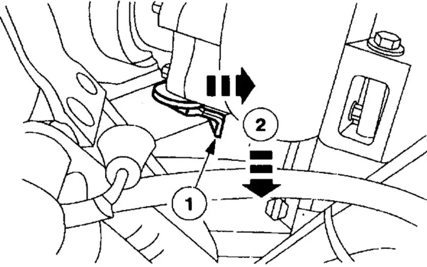 Disconnect the exhaust