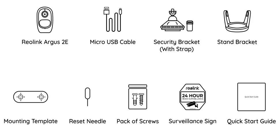 reolink Argus 2E 1080P Outdoor Security WiFi Camera - fig1