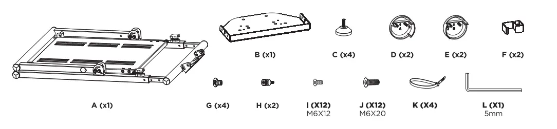 RAPTURE RPT-WSA100B Racing Wheel Stand APEX - Figure 1