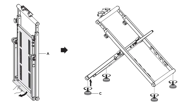 RAPTURE RPT-WSA100B Racing Wheel Stand APEX - Figure 2