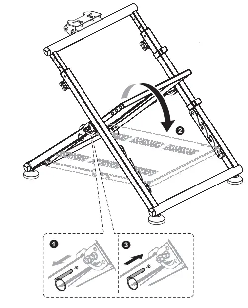 RAPTURE RPT-WSA100B Racing Wheel Stand APEX - Figure 3