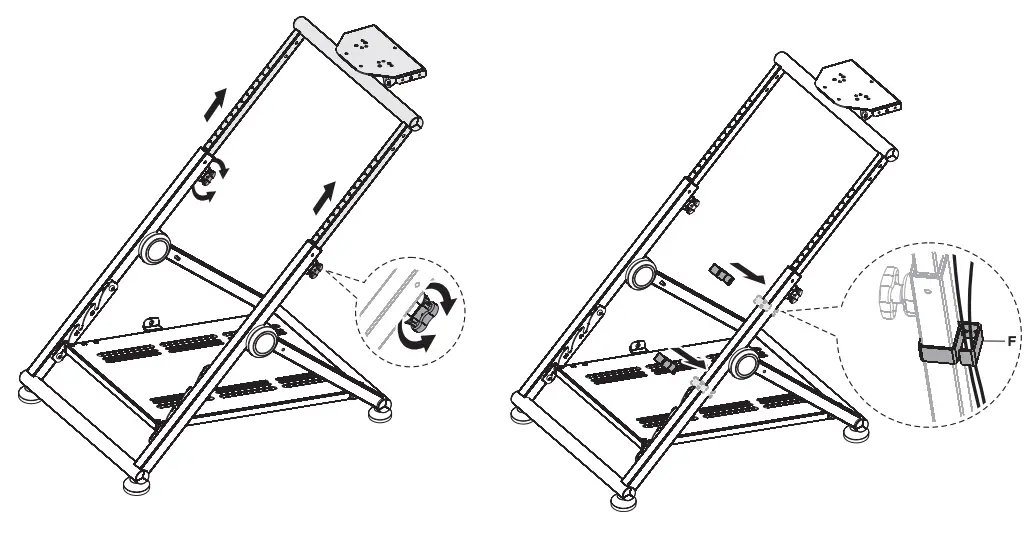 RAPTURE RPT-WSA100B Racing Wheel Stand APEX - Figure 7
