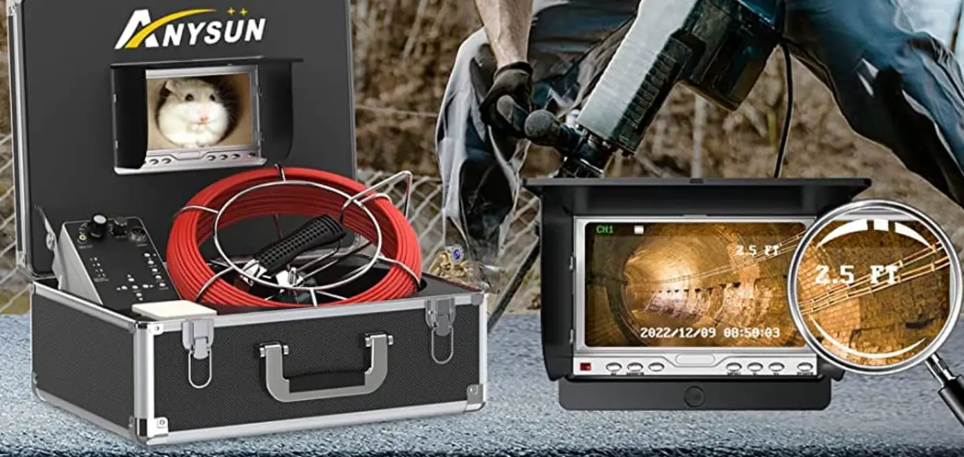 Anysun Cd110-7d1-dvr-dc Sewer Inspection Camera With Distance Counter User Manual