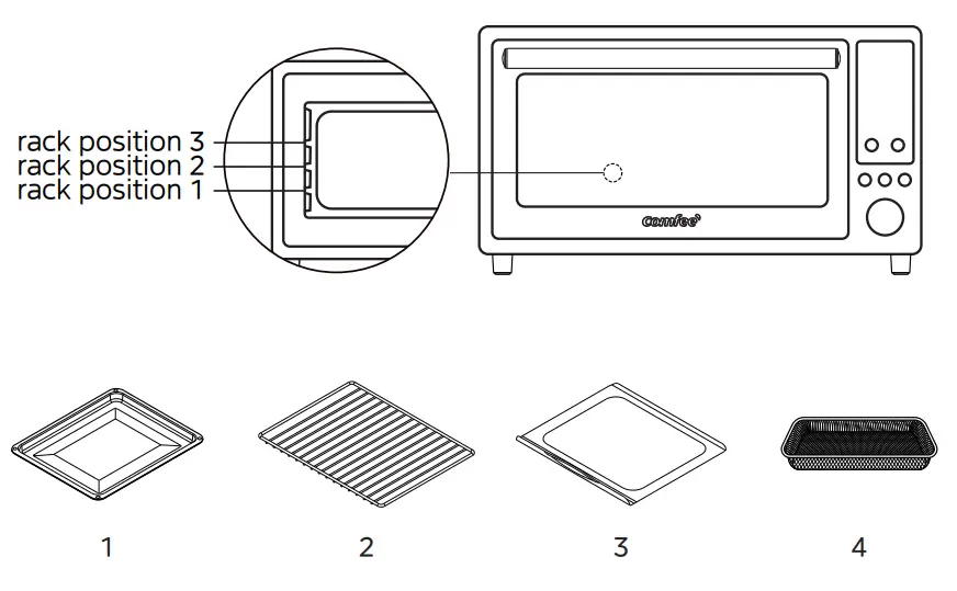 comfee CFO-SA231 Air Fryer Oven - Fig 1