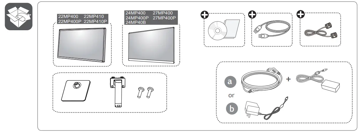 LG 27MP400P LED LCD Monitor - Figure 1