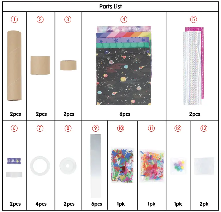 kadink Kaleidoscope Craft Kit 1