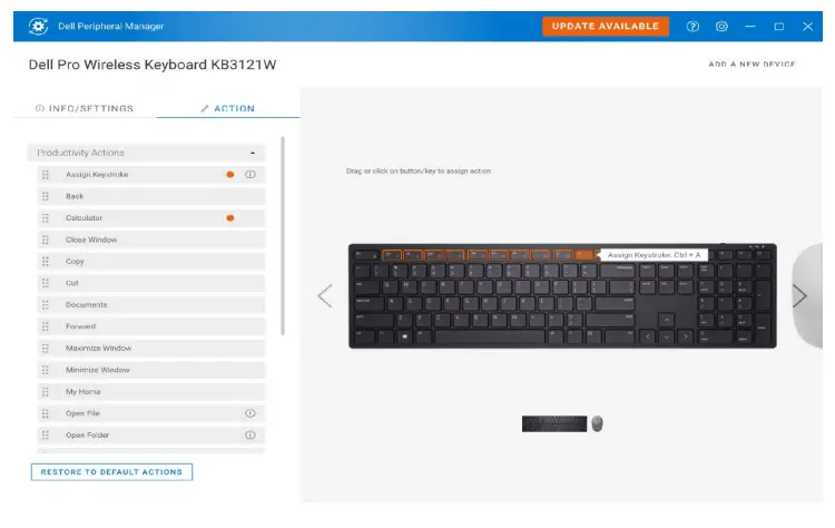 DELL KM7120W MS5320W Multi-Device - . Programmable