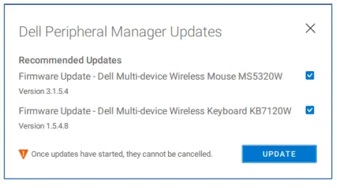 DELL KM7120W MS5320W Multi-Device - . UPDATE AVAILABLE