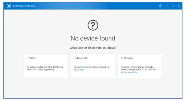 DELL KM7120W MS5320W Multi-Device - . When there are no Dell