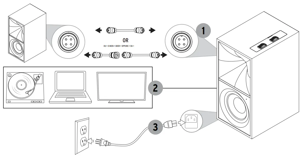 Klipsch 1071286 The Nines Heritage Inspired Powered Speakers-SETUP