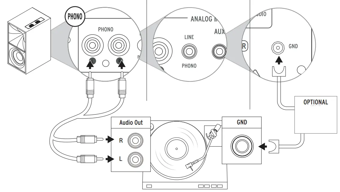 Klipsch 1071286 The Nines Heritage Inspired Powered Speakers-TURNTABLE