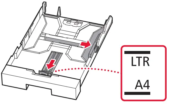 Canon GX3000 Series Printer - Loading Paper 2
