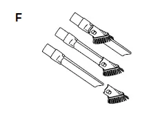 F. Duster Crevice Tool
