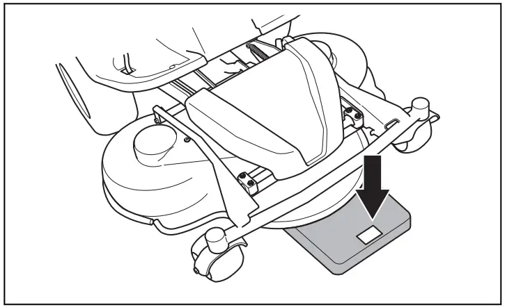 Husqvarna R 318X Rider R 318x Lawn Tractor - below the front edge