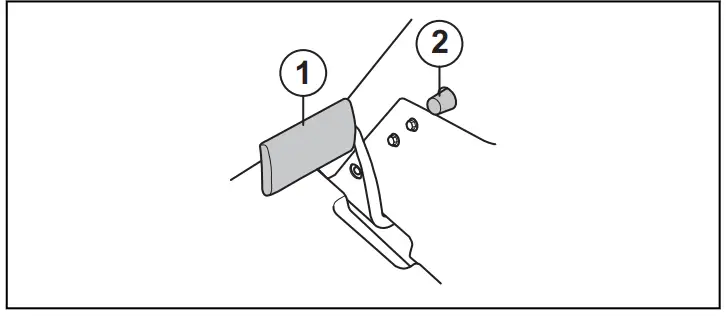 Husqvarna R 318X Rider R 318x Lawn Tractor - button is pressed