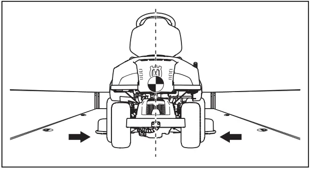 Husqvarna R 318X Rider R 318x Lawn Tractor - center of the load