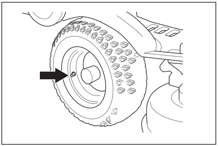 Husqvarna R 318X Rider R 318x Lawn Tractor - correct tire pressure