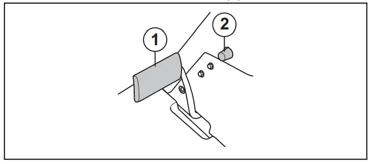 Husqvarna R 318X Rider R 318x Lawn Tractor - lock button