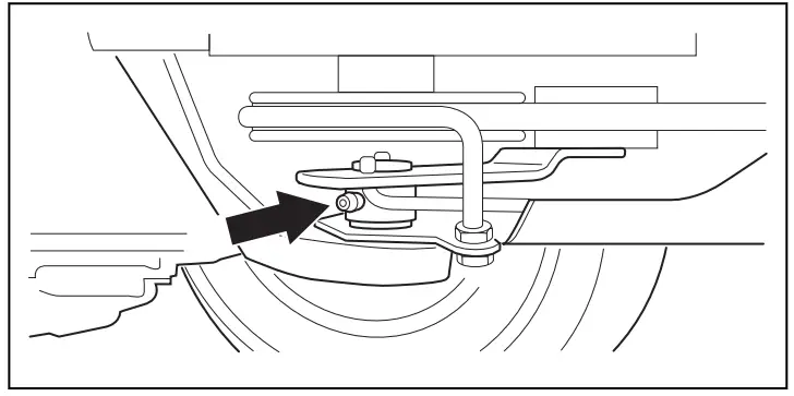 Husqvarna R 318X Rider R 318x Lawn Tractor - rear side of the nipple