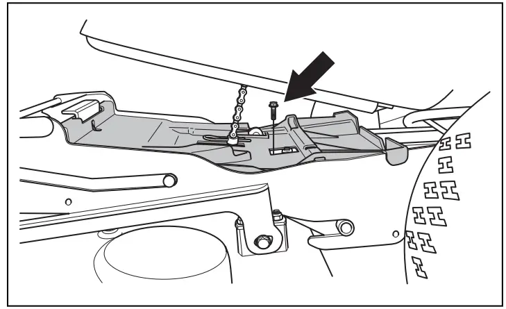 Husqvarna R 318X Rider R 318x Lawn Tractor - remove the belt shield