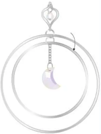 make it real 1420 Crystal Suncatcher - medium ring 1