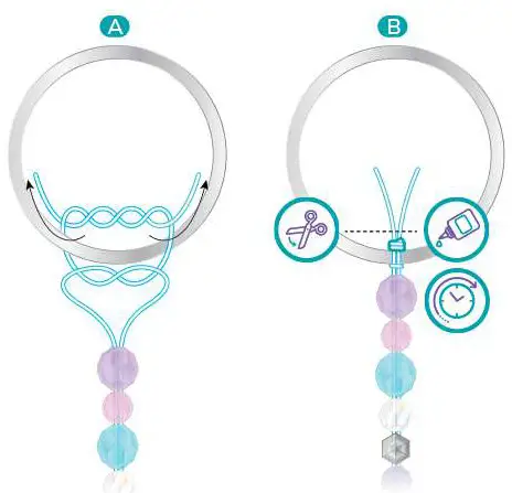 make it real 1420 Crystal Suncatcher - medium ring 23