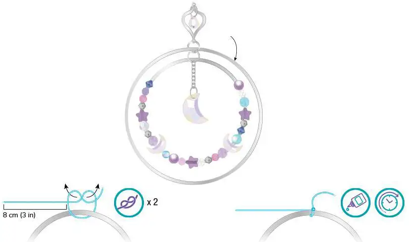 make it real 1420 Crystal Suncatcher - medium ring 9