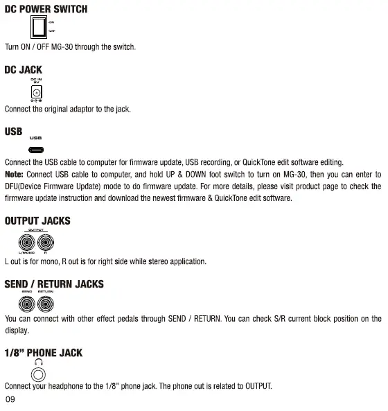NUX MG-30 Multi Effects Versatile Modeler 17