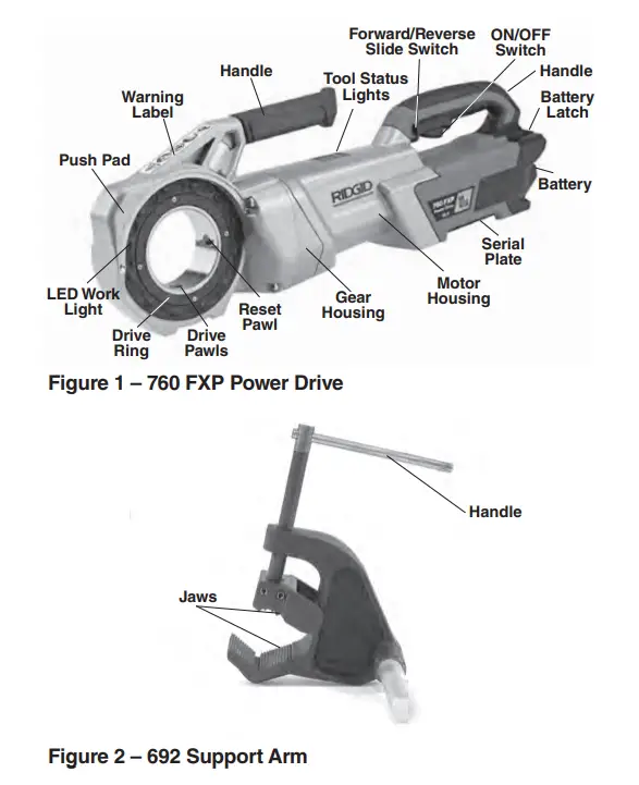 RIDGID 760 FXP Power Drive - Figure 1