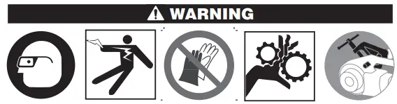 RIDGID 760 FXP Power Drive - warning 2