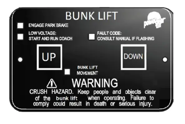 Lippert Power Gear Bunk Lift Owner's Manual