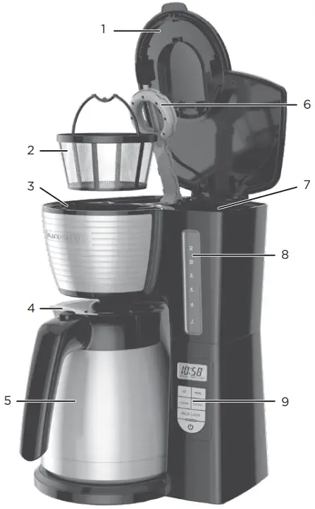 BLACK DECKER CM2045B-1 Thermal Programmable 12-Cup Coffee Maker-MAKER