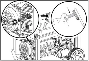 FIG 57 Cleaning the Spark Arrestor