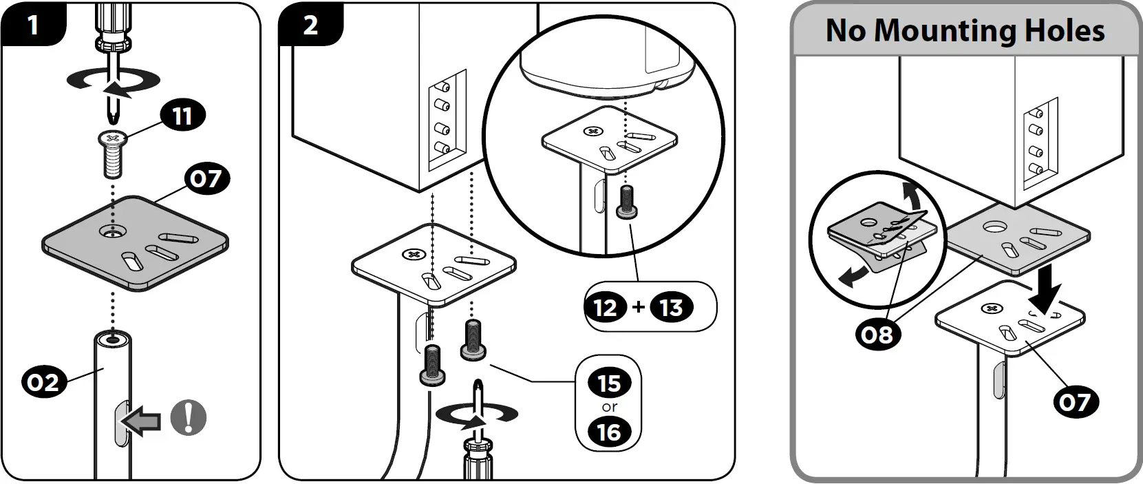 Bottom–Mount Speakers