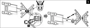 hama 118066 TV Wall Bracket Instruction - fig 1
